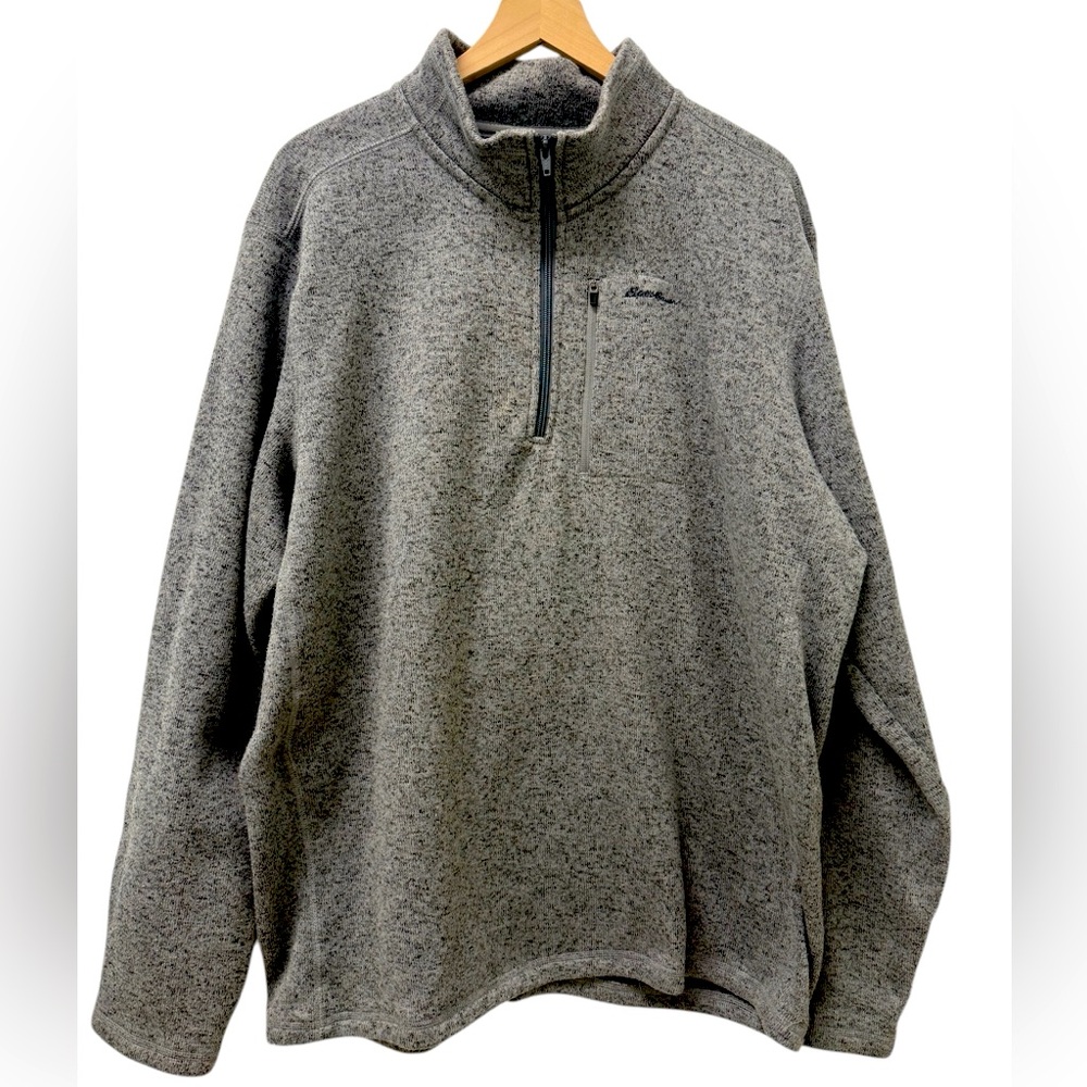 Men’s Eddie Bauer Gray Quarter Zip Pullover Size 2XLT